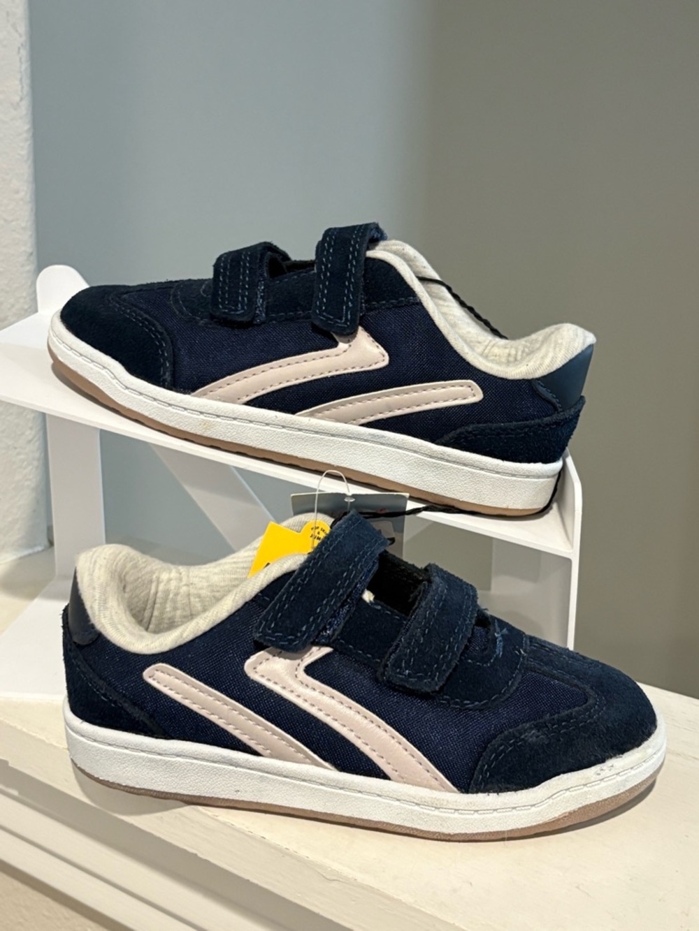 Cat and Jack Kids Nevada Shoes Sneakers Gray and Blue Toddler Size 12